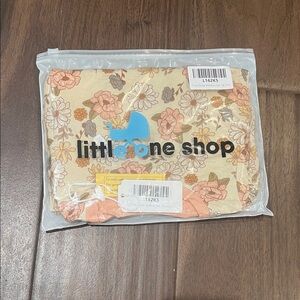 Little One Shop Bamboo Floral Pajama Set - Cream and Tan